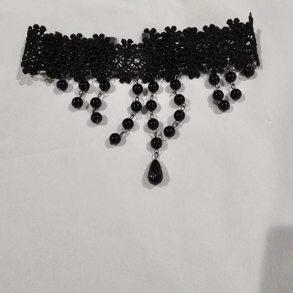 Choker Necklace 12 inches / Halloween / Victorian / Gothic / Renaissance / Every - Picture 2 of 2